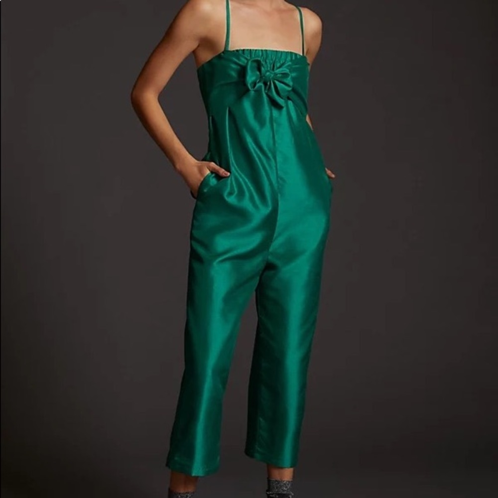Antropologie Satin Jumpsuit